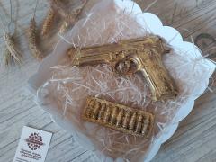 Набор шоколадный пистолет и патроны