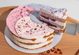 Лавандовый торт с голубикой