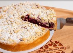 Вишневый пирог с хрустящим крамблом