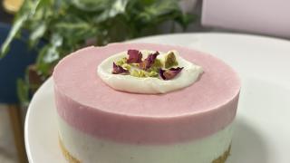 Мини чизкейк клубника-фисташка