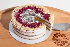 Лимонный торт с кокосовыми сливками веганский