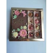 Набор подарочный "Фантазийная плитка шоколада с надписью и конфеты"