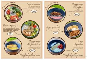 Летнее меню 2025 Боулы, Смузи-боулы и десерты!