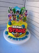Торт на детский день рождения Brawl Stars