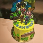 Торт "Красный бархат с малиновым конфи" на детский день рождения Brawl Stars