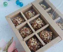 Набор 9 конфет трюфели с фундучной пастой и в обсыпке из фундука