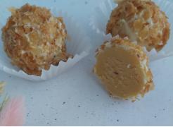 Набор 9 конфет трюфели на карамельном шоколаде с маракуйей