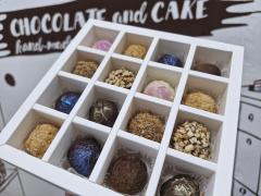 Подарочный набор 16 конфет трюфели шоколадные ассорти